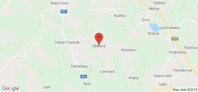 Google map: Ábelová 186, 985 13  Ábelová